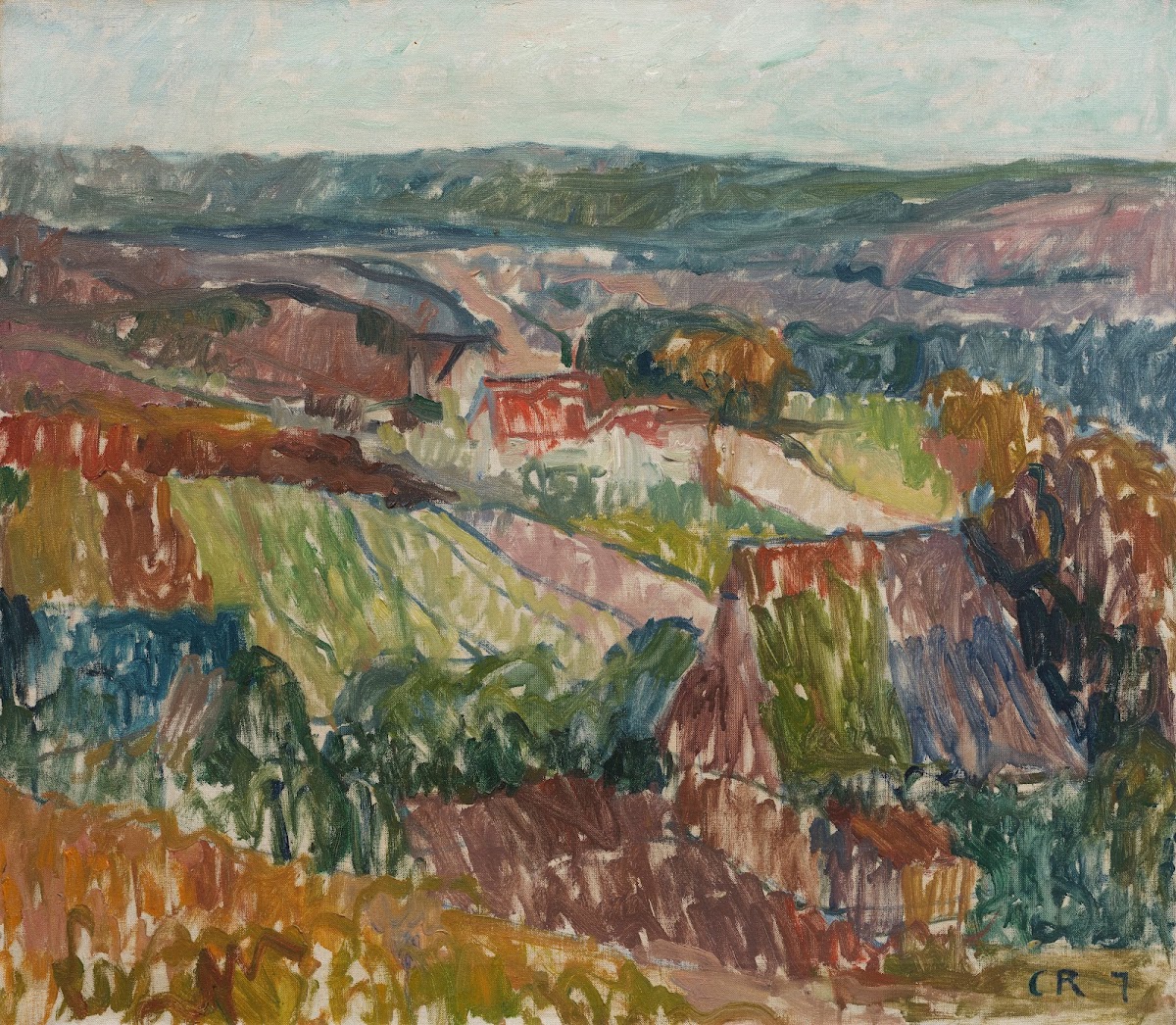 Landschaft bei Hetschburg 1907