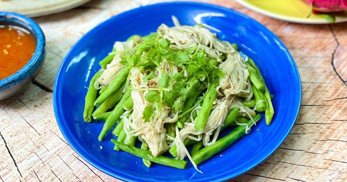 Đậu Cô Ve Xào Nấm Kim Châm