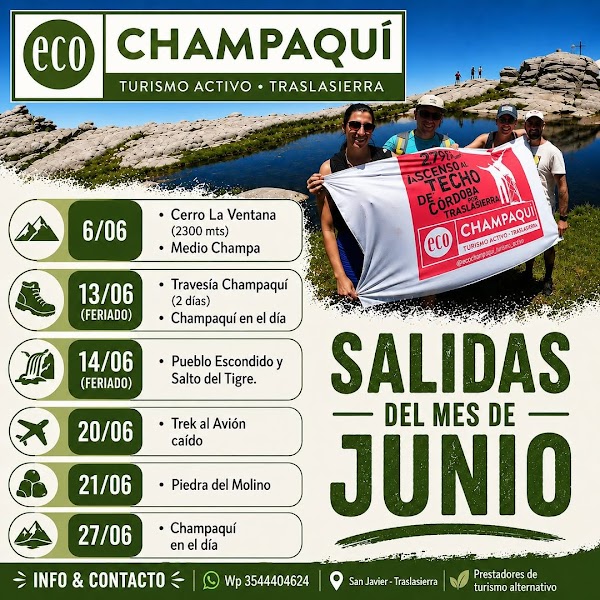 Salidas de Trekking Junio