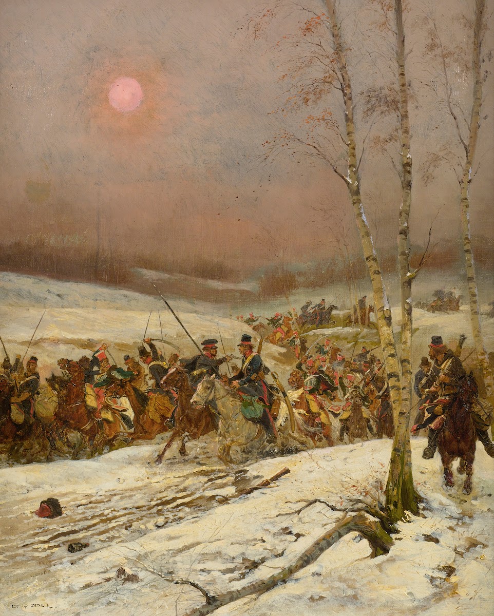 Cossacks Attacked By The Guard Of Honor During Napoleons Russian Campaign