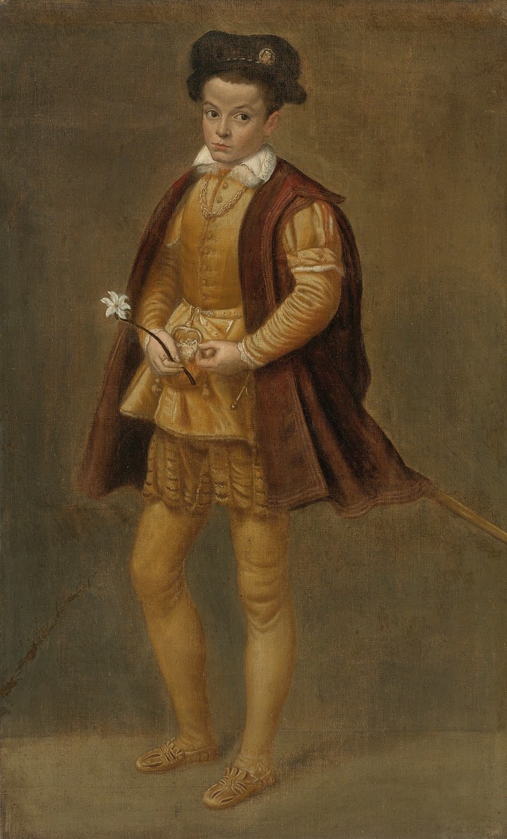 Full length portrait of a boy late 16th Century