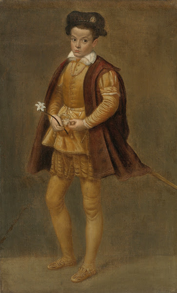 Full length portrait of a boy late 16th Century