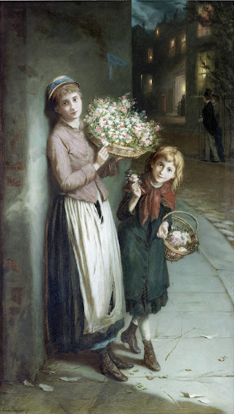 Flower Girls  A Summers Night 1885