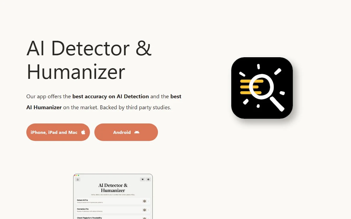 Captura de AI Detector & Plagiarism Scan