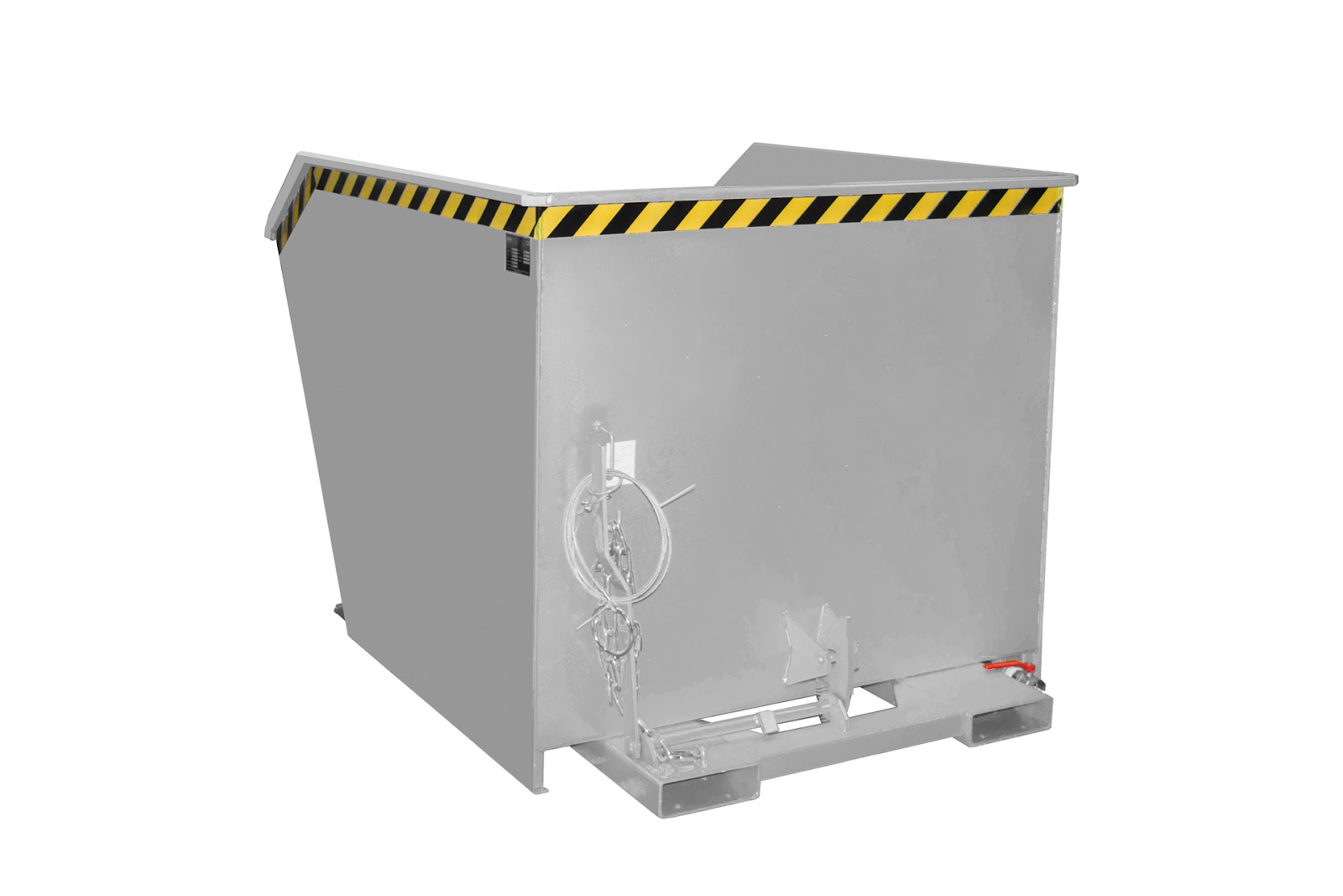 Spaander-kiepcontainer GU-E 1500, gelakt, Muisgrijs