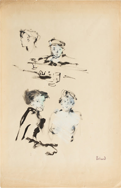 Differents studies for portraits 1940s
