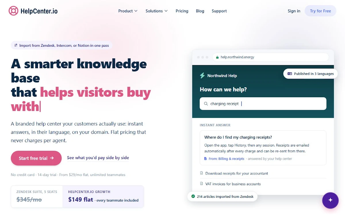 Captura de HelpCenter.io plugin for ChatGPT