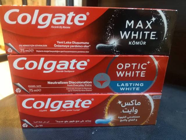 معجون أسنان كولجيت أوبتيك وايت لاستنغ وايت 75 مل — Q-BB047-OPTIC-WHITE-LASTING