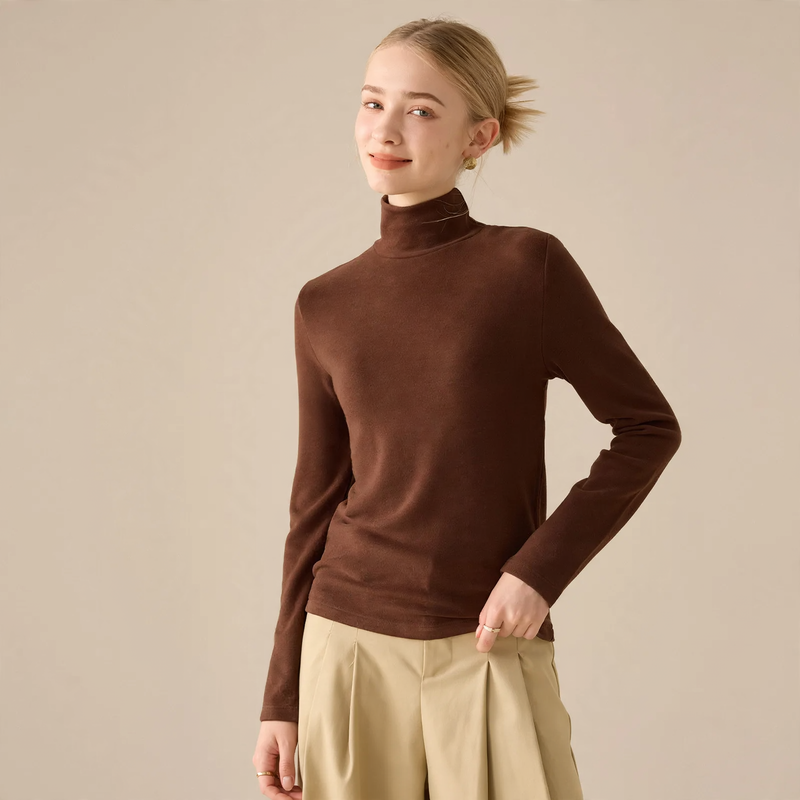 Women's Long Sleeve Base Layer Shirt, Insulated, Crew Neck