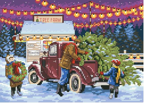 DIM08802 Holiday Tree Farm