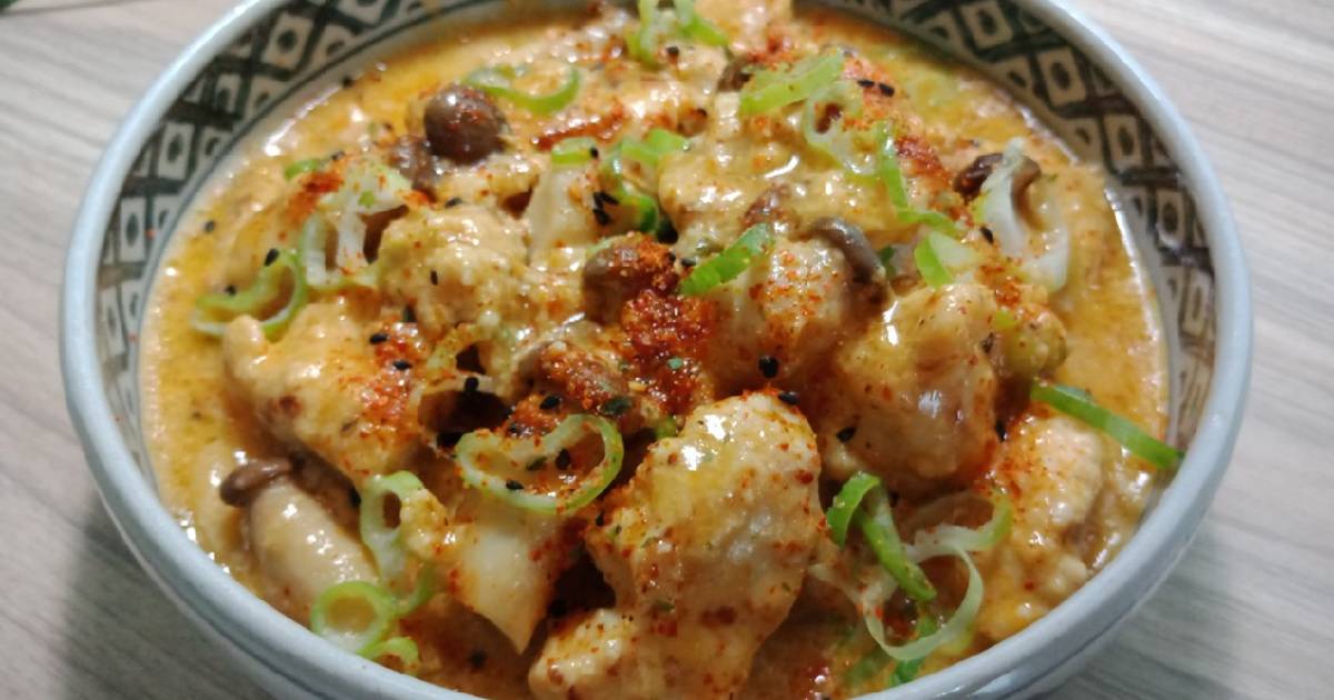 Gà - nấm sốt cream cheese