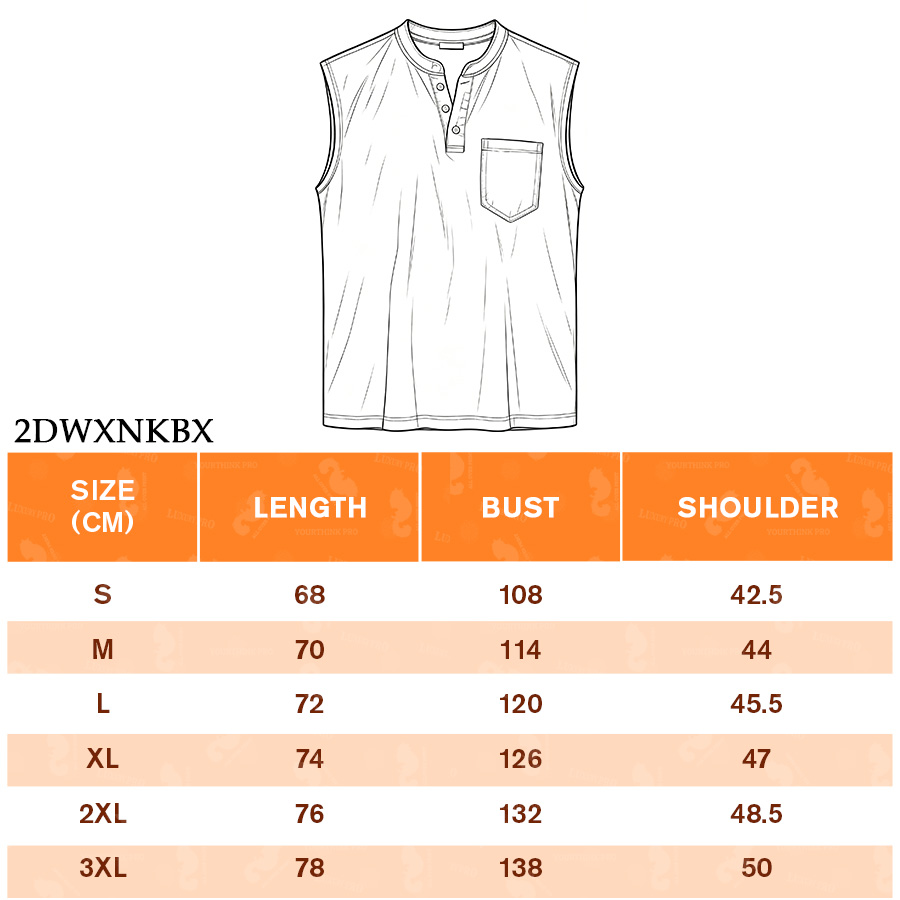 2D Sleeveless Button Vest
