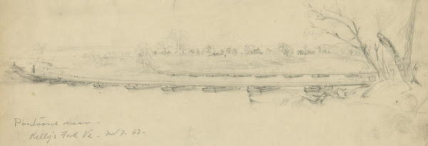 Pontoons near Kellys Ford Va Nov 7  63 1863