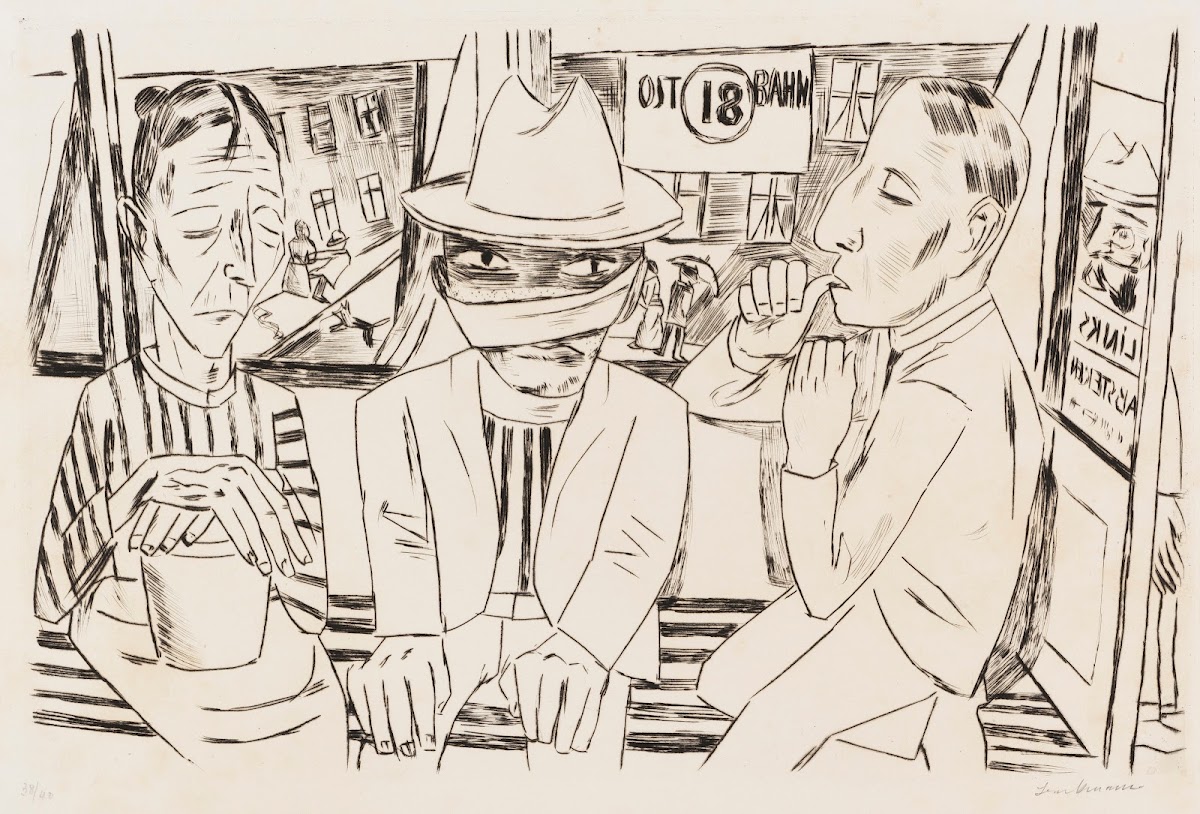 In der Trambahn 1922
