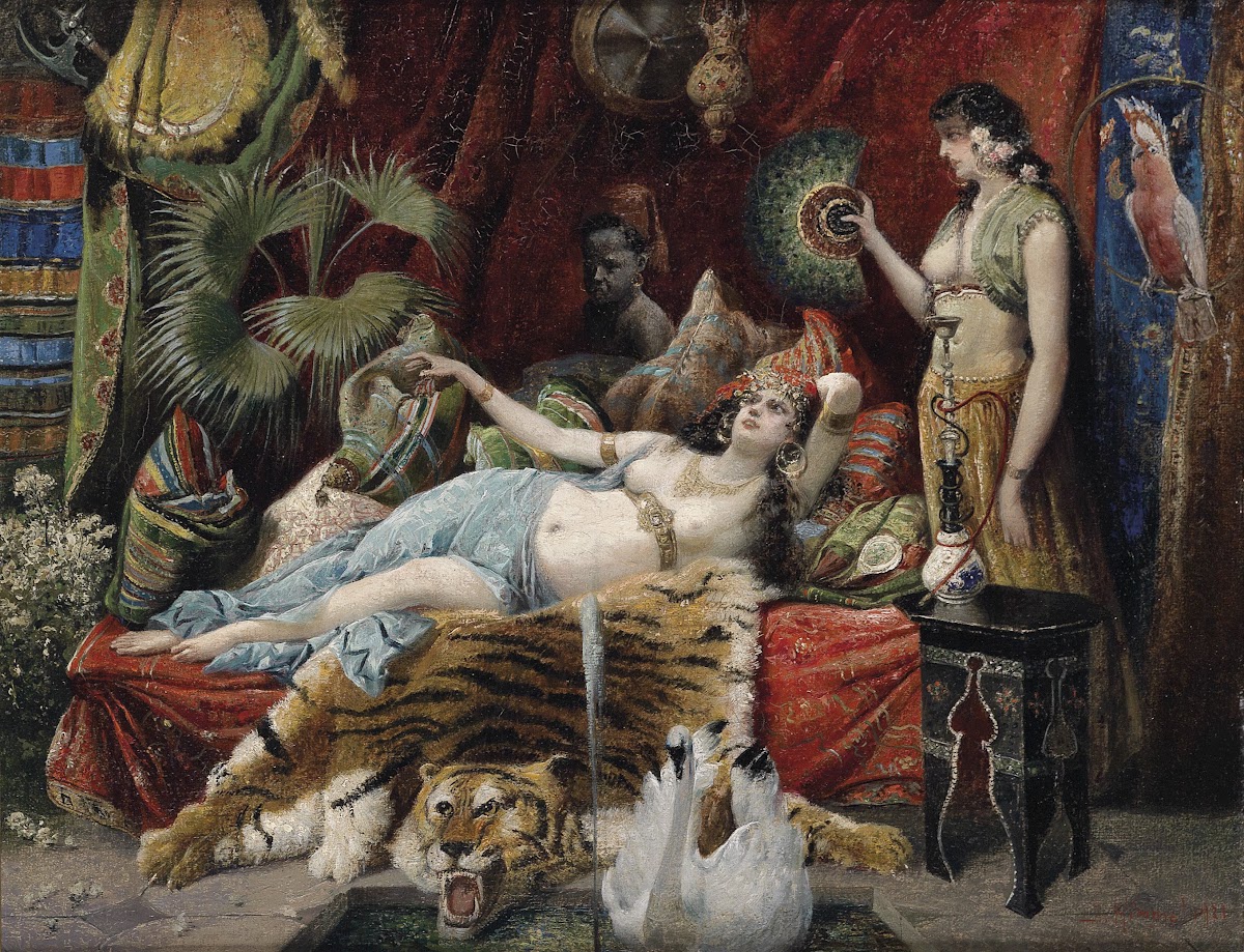 Mußestunde im Harem 1921