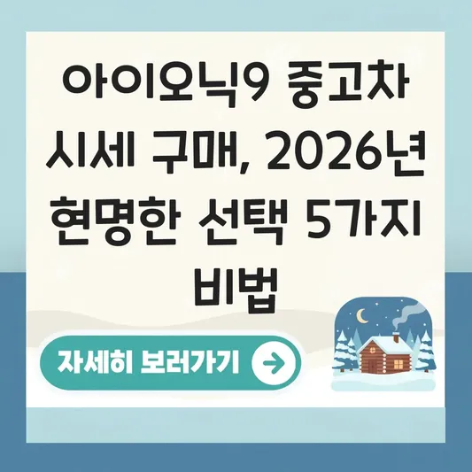 아이오닉9 중고차 시세 구매