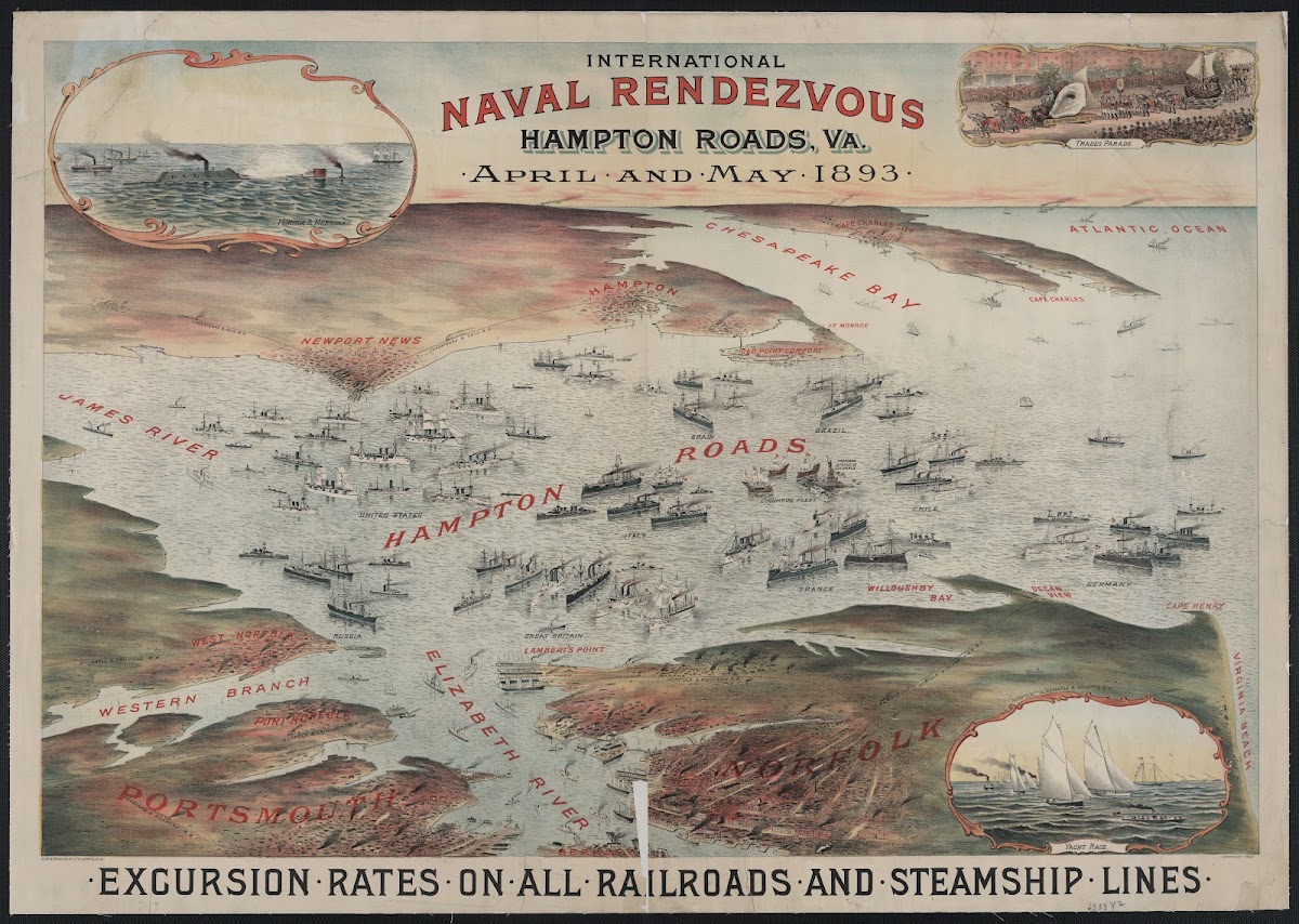 International Naval Rendezvous Hampton Roads Va 1893