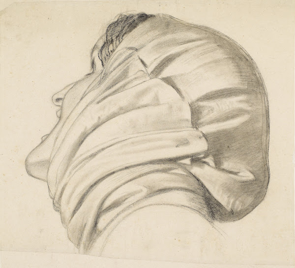 The Spirit of Justice  Study for the Head of the Widow