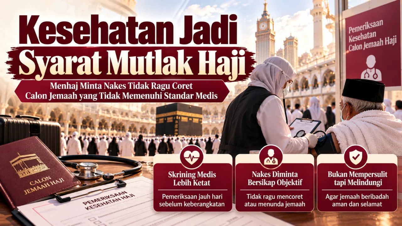 Menhaj Minta Nakes Bersikap Tegas: Calon Jemaah yang Tak Lolos Tes Medis Jangan Dipaksakan