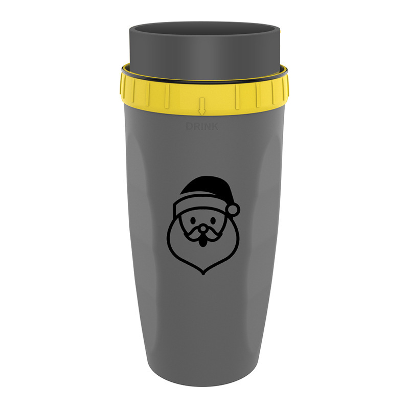Portable drinking cup with straw, 300 ml