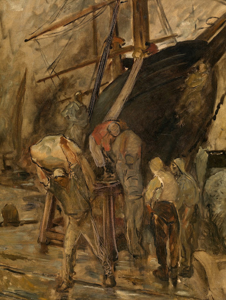 Unloading a Sailing Ship