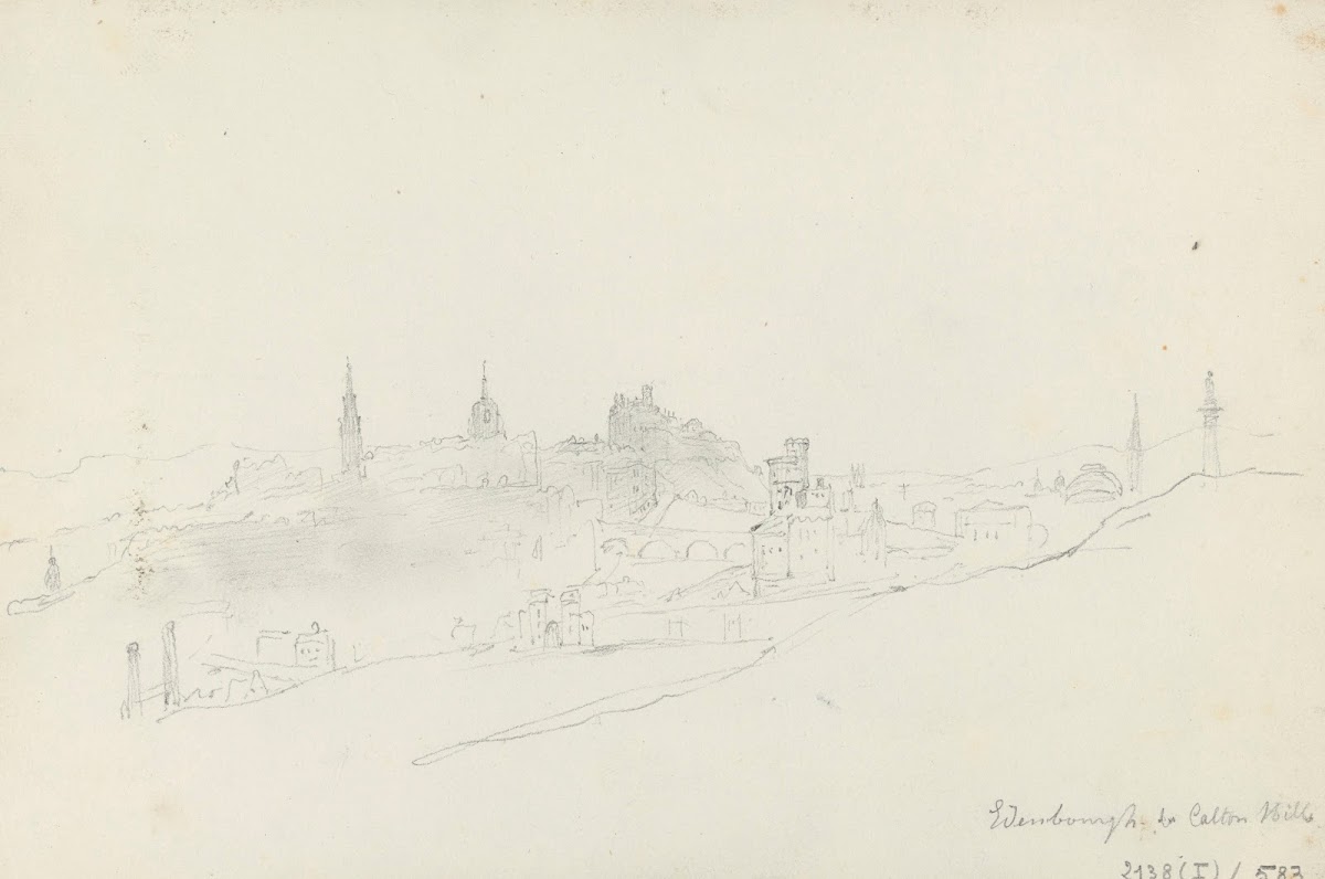 Edinburgh Seen from Calton Hill 1835