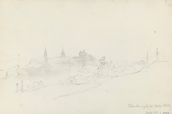Edinburgh Seen from Calton Hill 1835