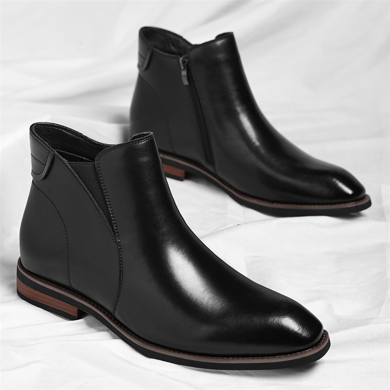 Gefütterte Chelsea-Stiefel mit Reißverschluss