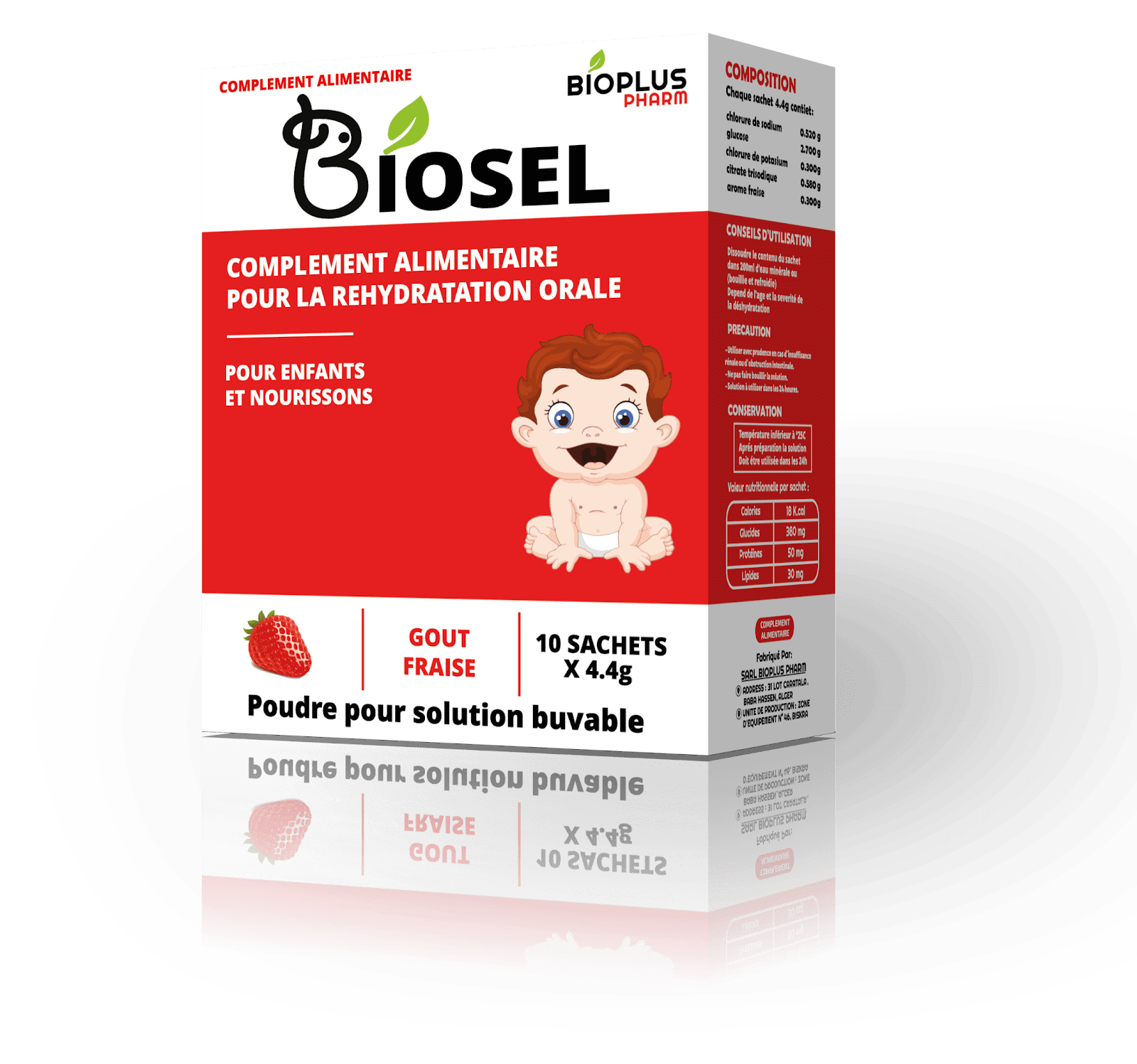 BIOSEL SEL DE REHYDRATION *FRAISE*