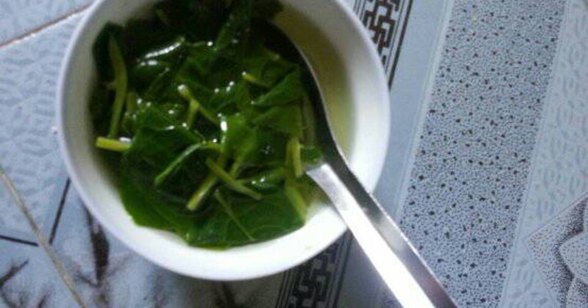 Canh mùng tơi nấu xuông