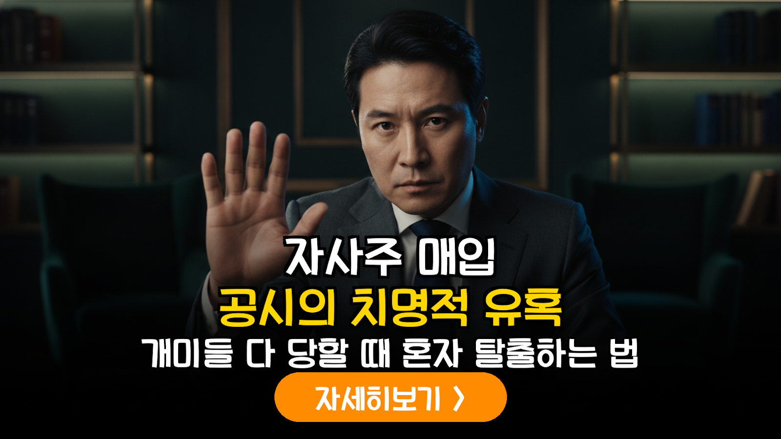 자사주 매입 공시 이면의 데이터 분석: 고점 판단을 위한 3가지 핵심 지표