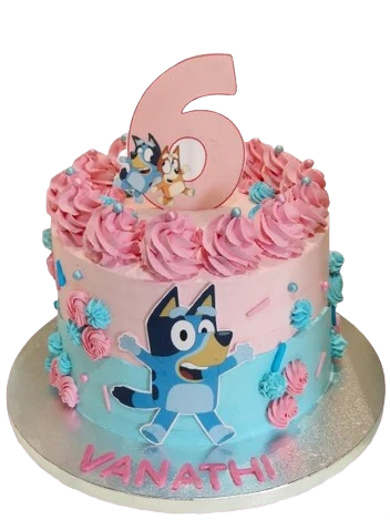 Bluey Themed Fresh Cream Cake CB-RC213