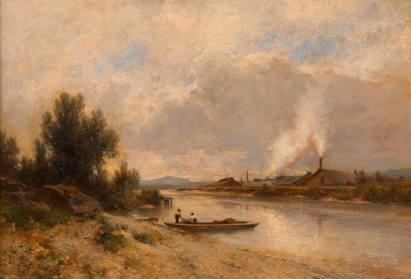 Partie bei Hallein an der Salzach 1897