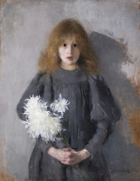Girl with Chrysanthemums 1894