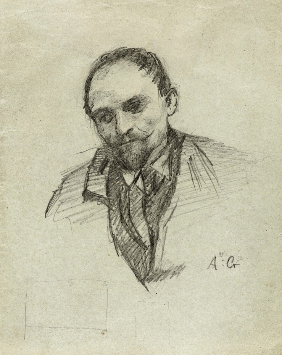 Portrait dhomme barbu visage légèrement tourné vers la gauche