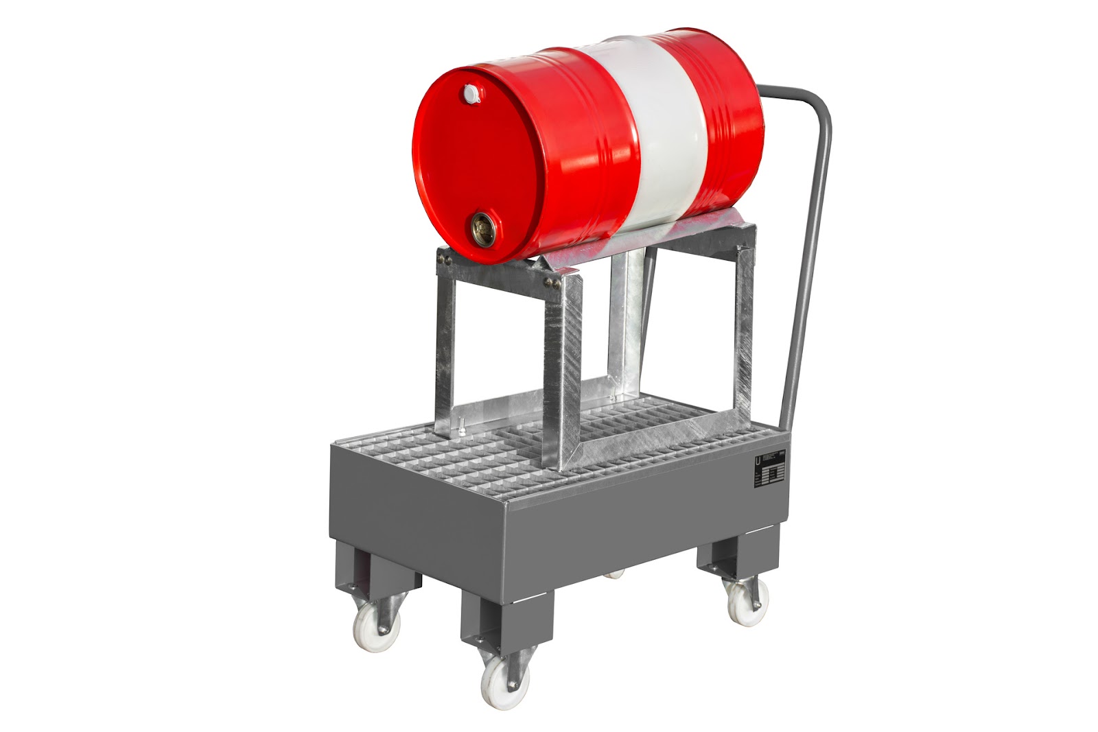 Verrijdbare opvangbak AW 60-1 SRF, gelakt, Muisgrijs
