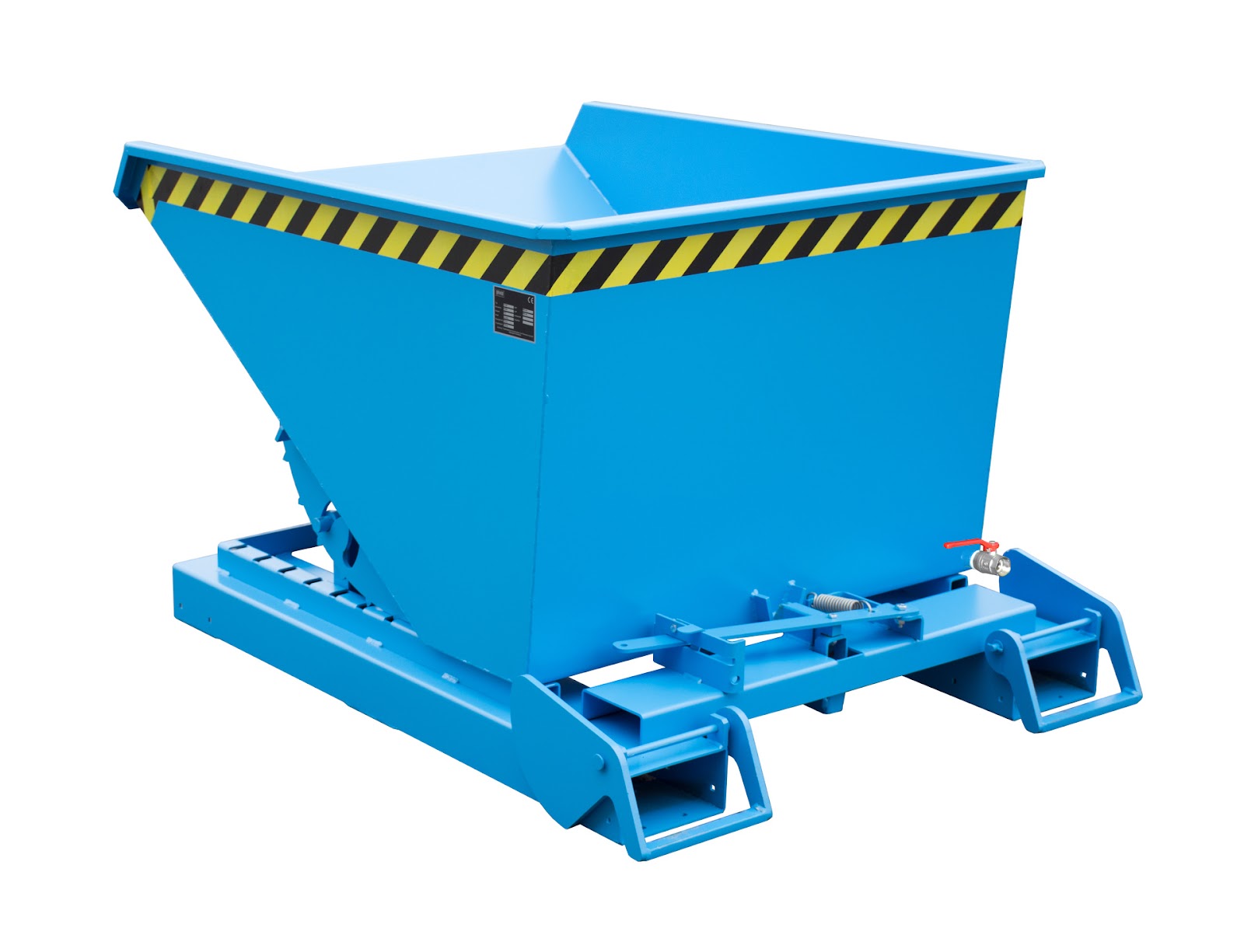 Spaander-kiepcontainer S4A 600, gelakt, Lichtblauw