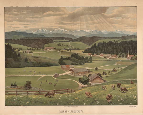 Allgäu landscape 1905