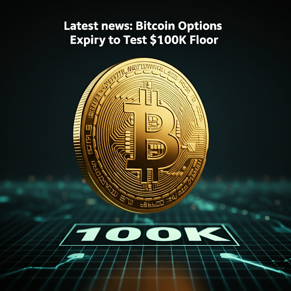 Latest news: Bitcoin Options Expiry to Test $100K Floor