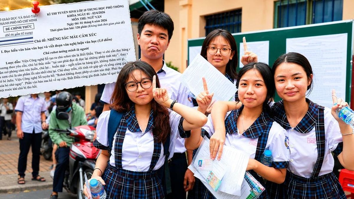 Thi lớp 10: Thí sinh TPHCM hứng khởi với đề Văn, tự tin đạt điểm cao - Báo Tiền Phong