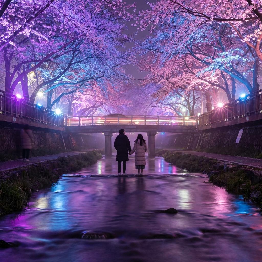 진해군항제 야경: 낮과는 다른 벚꽃의 반전 매력