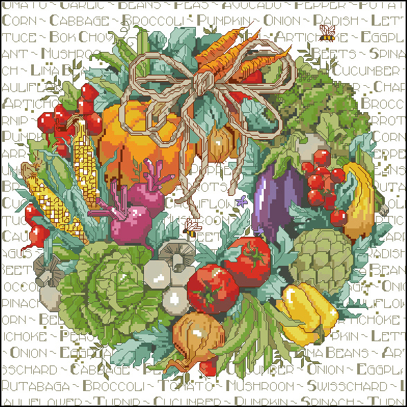 CMP JAN023 0312 Vegetable Wreath