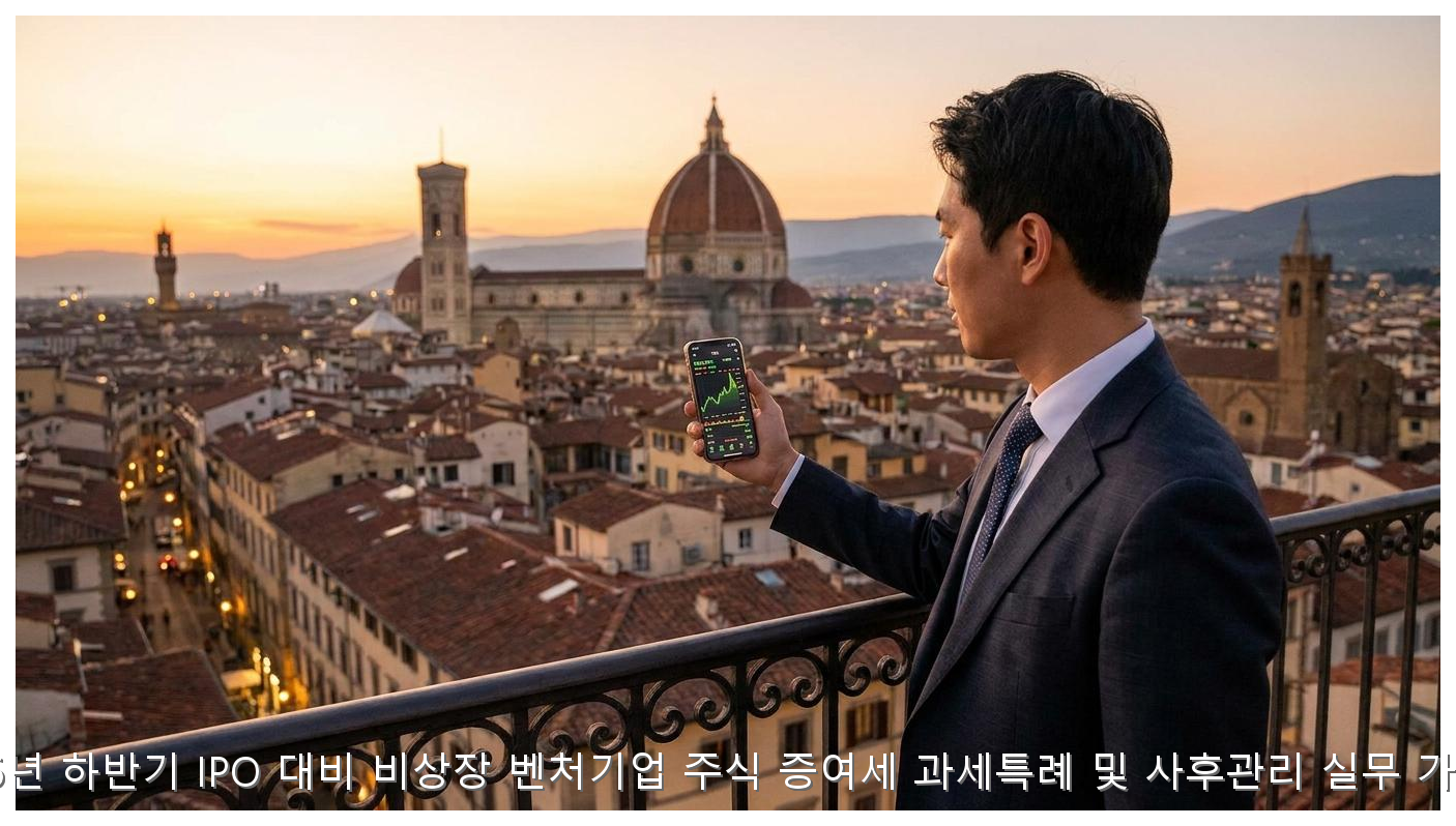 2026년 하반기 IPO 대비 비상장 벤처기업 주식 증여세 과세특례 및 사후관리 실무 가이드 핵심 안내 및 분석 인포그래픽 (8)