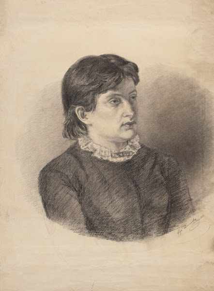 Bust of a young woman 1883