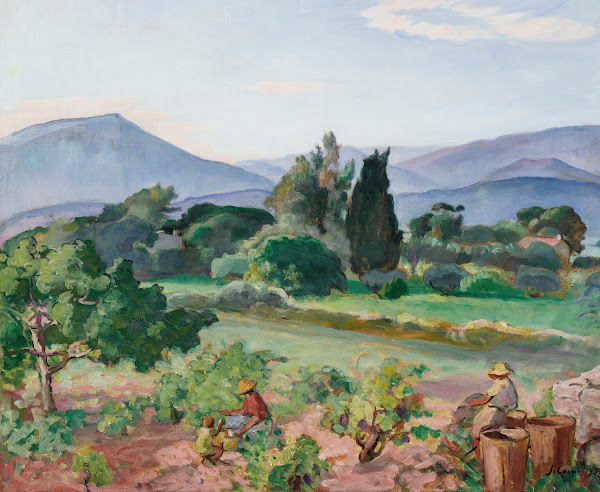 Vendanges dans la vallée du Faron 1923