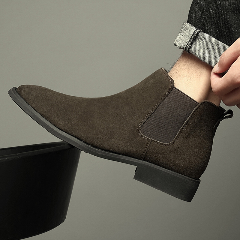Men's Chelsea Boots, Suede Look, Pointed