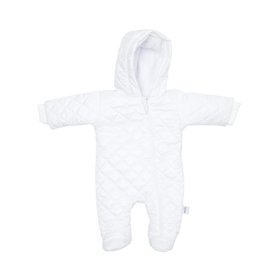 Детский комбинезон демисезон Twins Soul плащевка/флис 6-9 мес белый