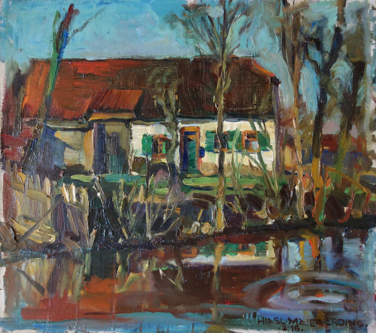 An der Sempt in Alternerding 1916