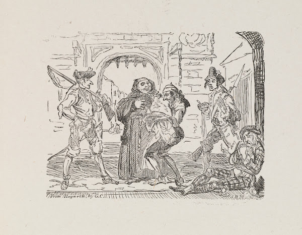 Illustrations for The Universal songster Pl08 1825