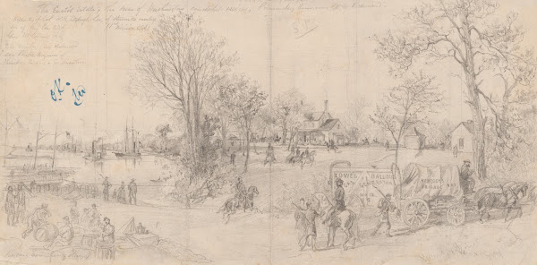 The Curtis Estate the scene of Washingtons courtship  etc etc Pamunkey River nea